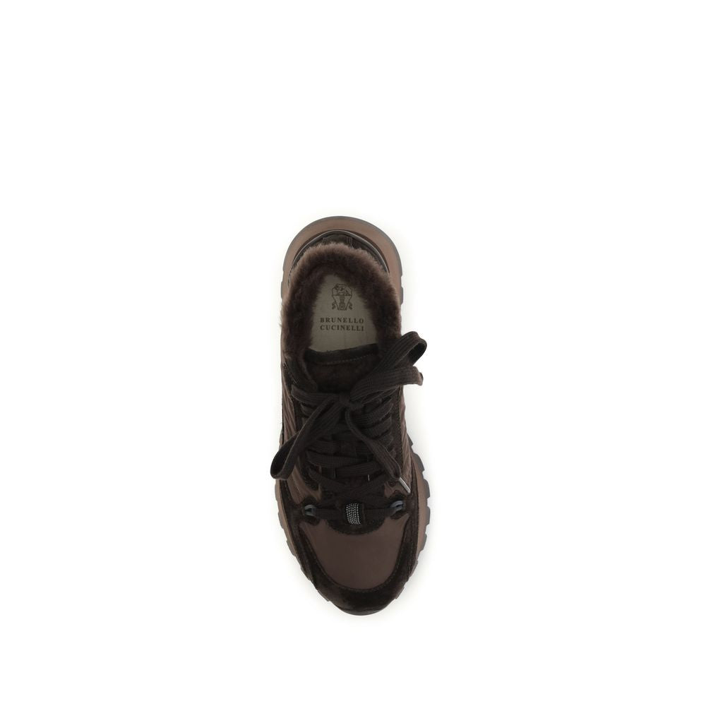 Schwarze Bos Taurus Kalbsleder Sneaker