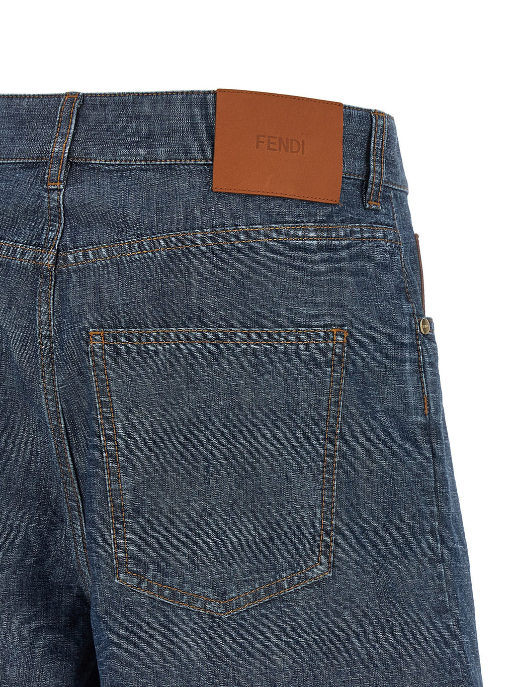 Blaue Baumwoll-Bermudashorts