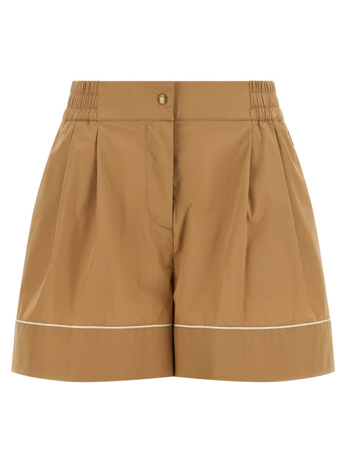 Beige Nylon Bermuda Shorts Moncler