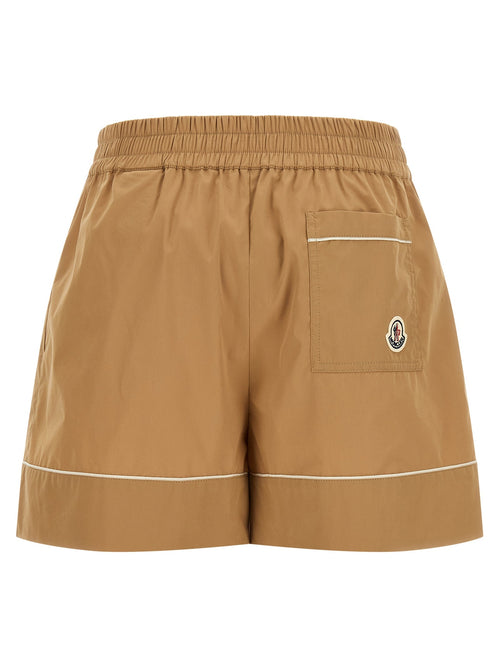 Beige Nylon Bermuda Shorts Moncler