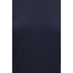 Blauer Lyocell-Pullover