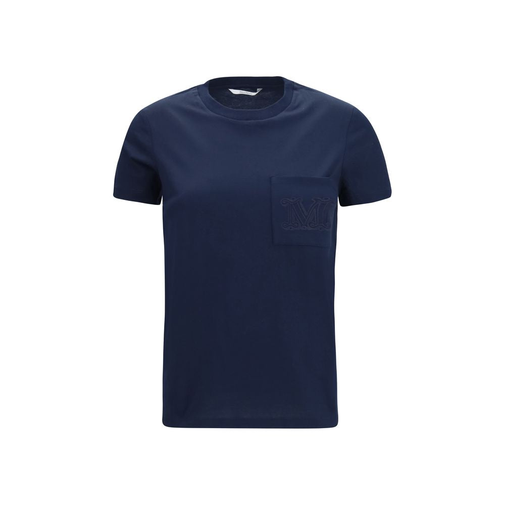 Blaues Baumwoll-T-Shirt