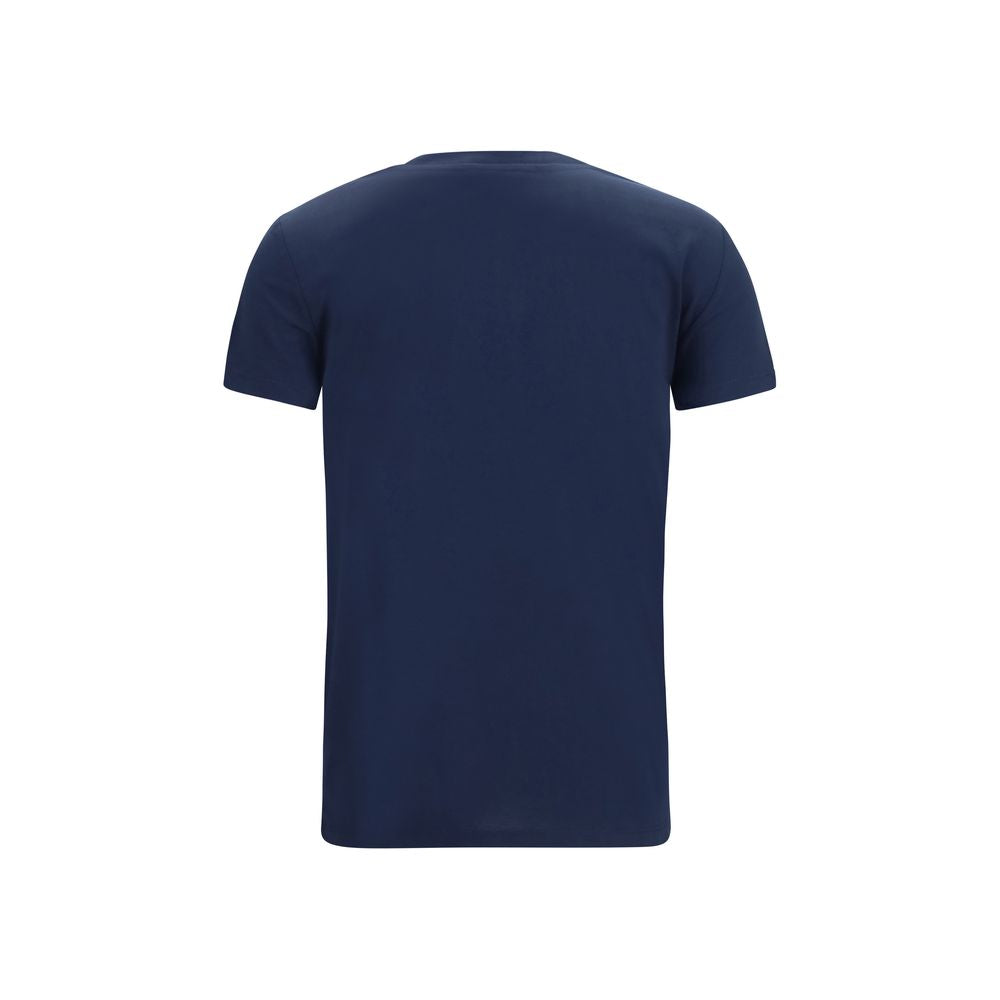 Blaues Baumwoll-T-Shirt