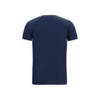 Blaues Baumwoll-T-Shirt