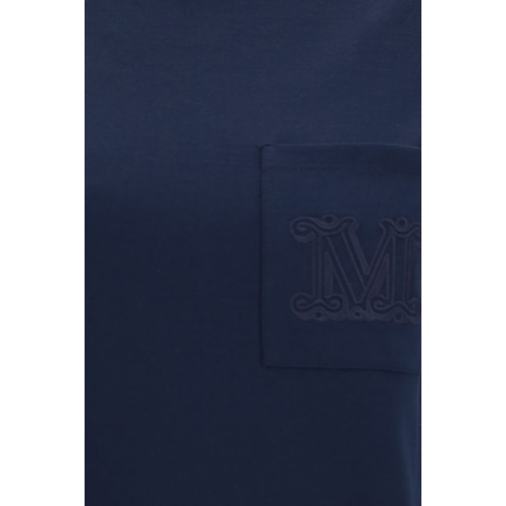 Blaues Baumwoll-T-Shirt