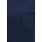 Blaues Baumwoll-T-Shirt