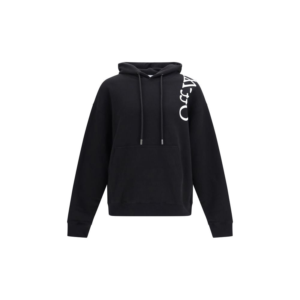 Schwarzer Baumwoll-Sweatshirt