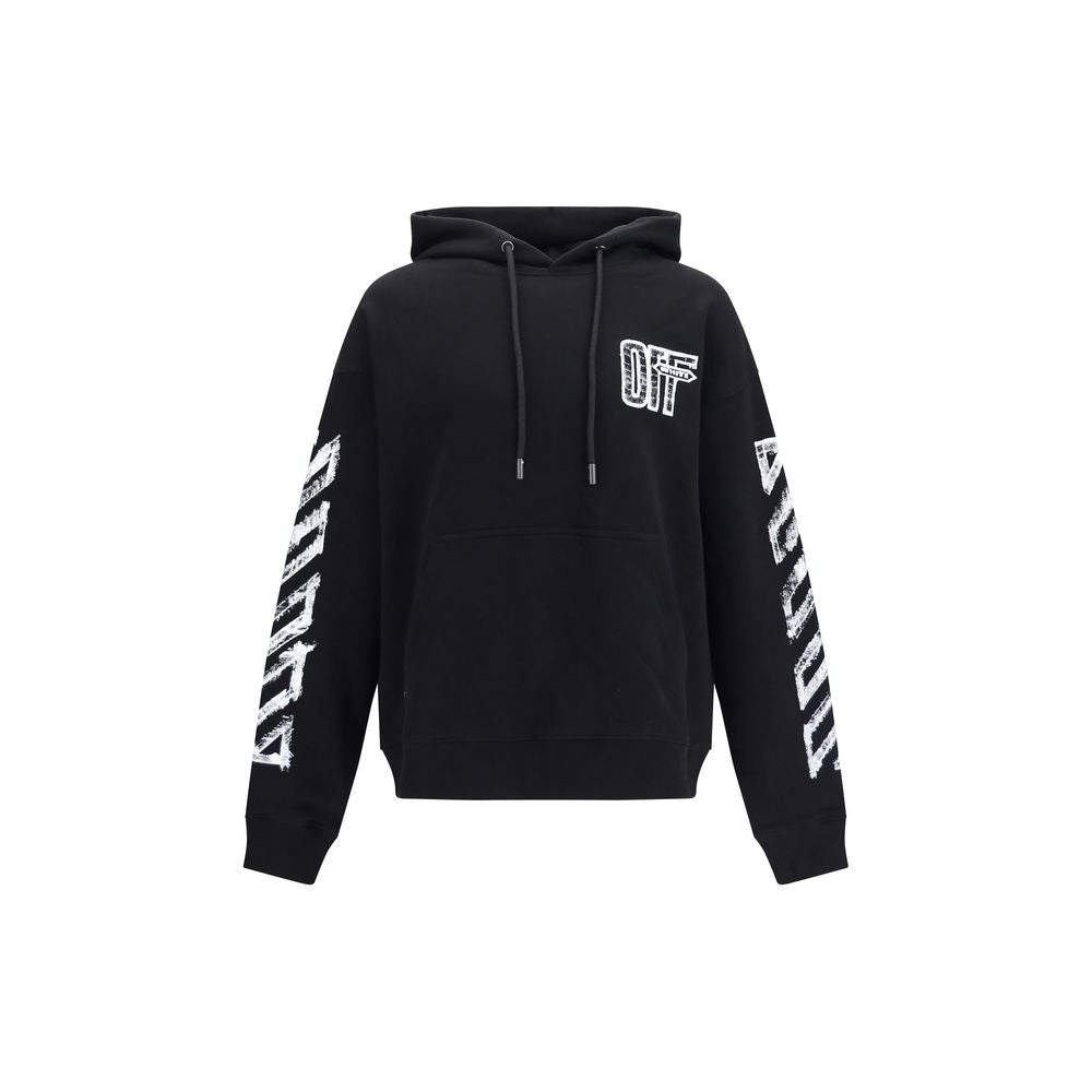 Schwarzer Baumwoll-Sweatshirt