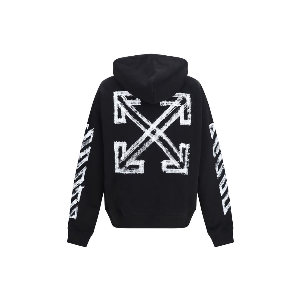 Schwarzer Baumwoll-Sweatshirt