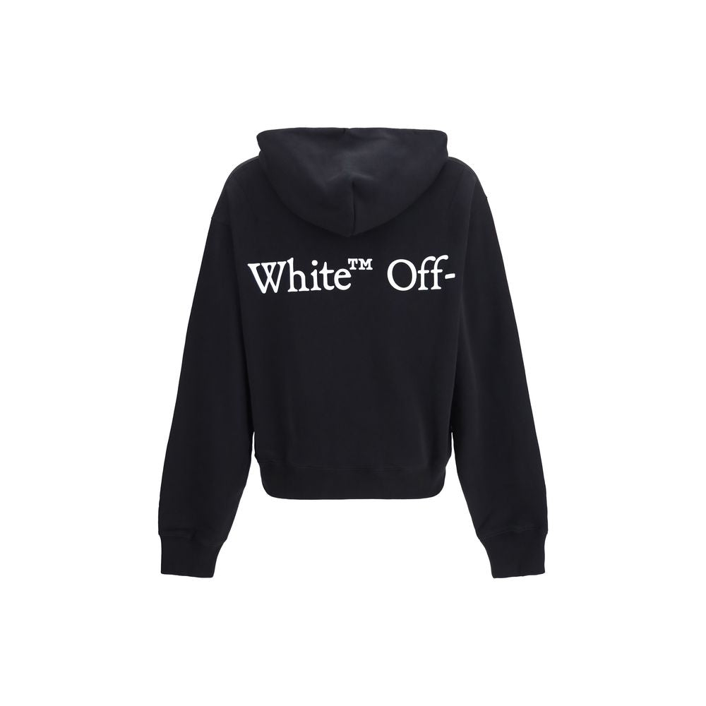 Schwarzer Baumwoll-Sweatshirt