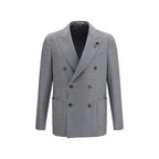 Graue Lammfelljacke Aries aus Wolle, durchgehend