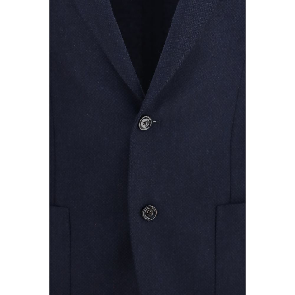 Blaue Jacke aus Lammwolle Aries