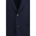 Blaue Jacke aus Lammwolle Aries