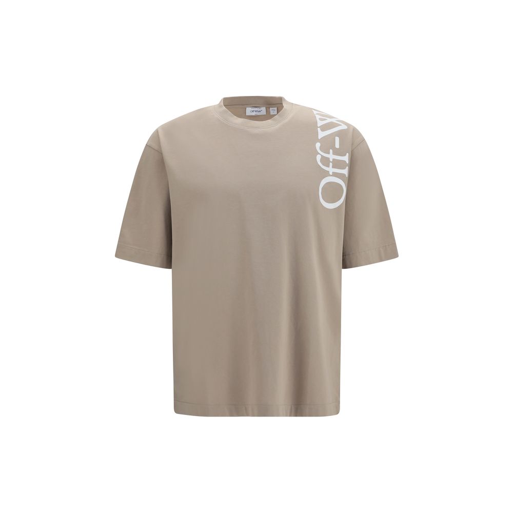 Beiges Baumwoll-T-Shirt