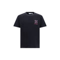 Schwarzes Baumwoll-T-Shirt