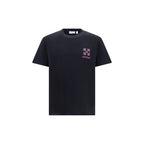 Schwarzes Baumwoll-T-Shirt