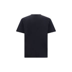 Schwarzes Baumwoll-T-Shirt