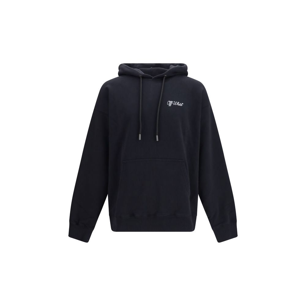Schwarzer Baumwoll-Sweatshirt
