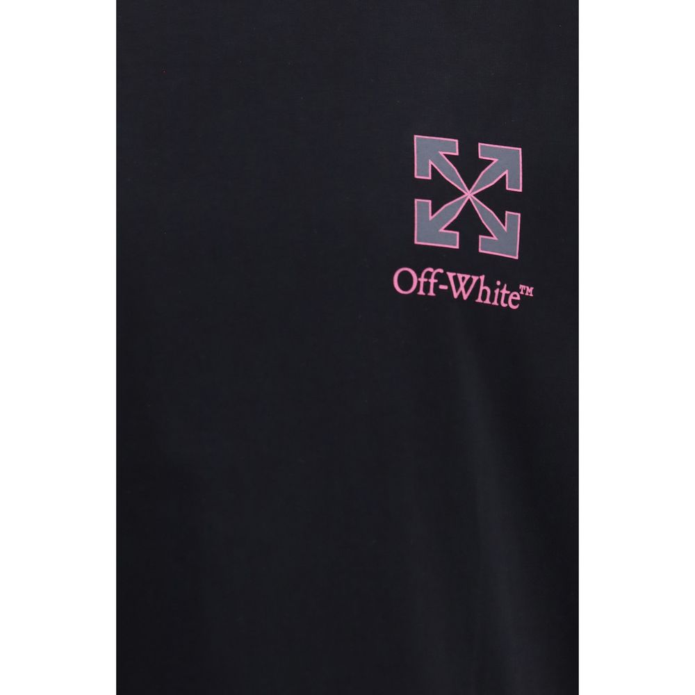 Schwarzes Baumwoll-T-Shirt