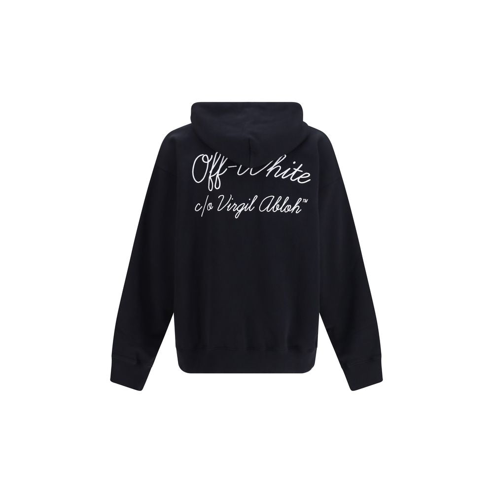 Schwarzer Baumwoll-Sweatshirt