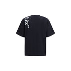 Schwarzes Baumwoll-T-Shirt