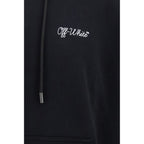 Schwarzer Baumwoll-Sweatshirt