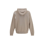 Beige Baumwoll-Sweatshirt