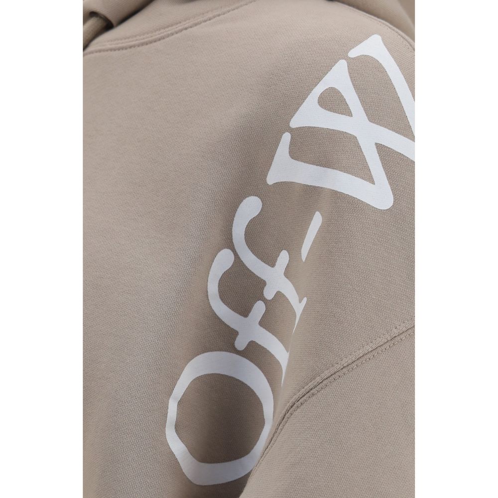 Beige Baumwoll-Sweatshirt