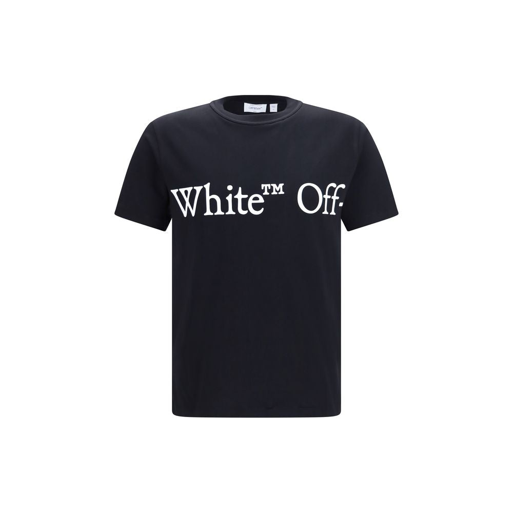 Schwarzes Baumwoll-T-Shirt