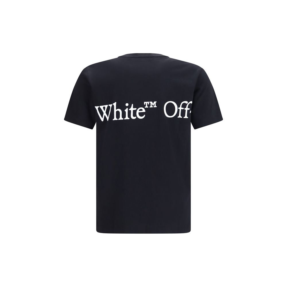 Schwarzes Baumwoll-T-Shirt