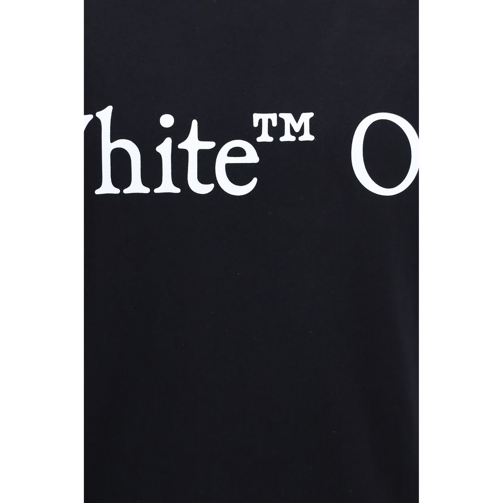 Schwarzes Baumwoll-T-Shirt