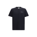 Schwarzes Baumwoll-T-Shirt