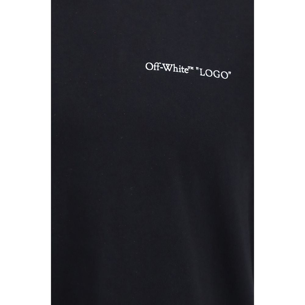 Schwarzes Baumwoll-T-Shirt