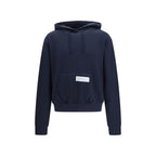 Blauer Baumwoll-Sweatshirt