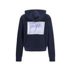 Blauer Baumwoll-Sweatshirt