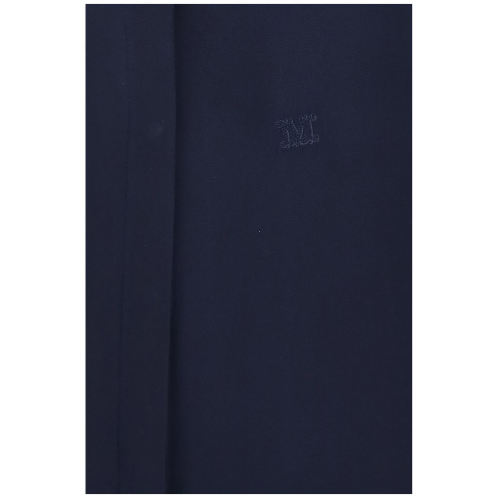 Blaues Seidenhemd Max Mara
