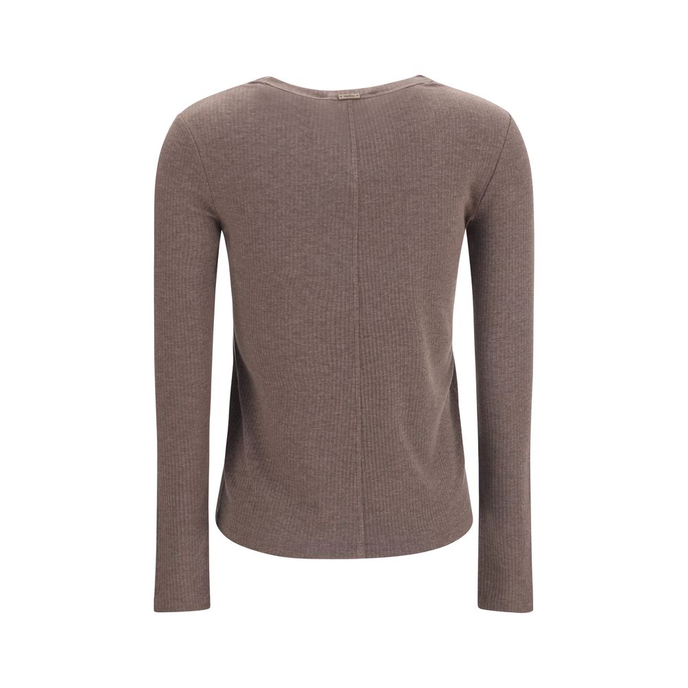 Brauner Sweatshirt aus Lyocell