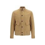 Beige Wool Oves Aries Full-Length Jacket