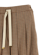 Beige Viskose Midirock