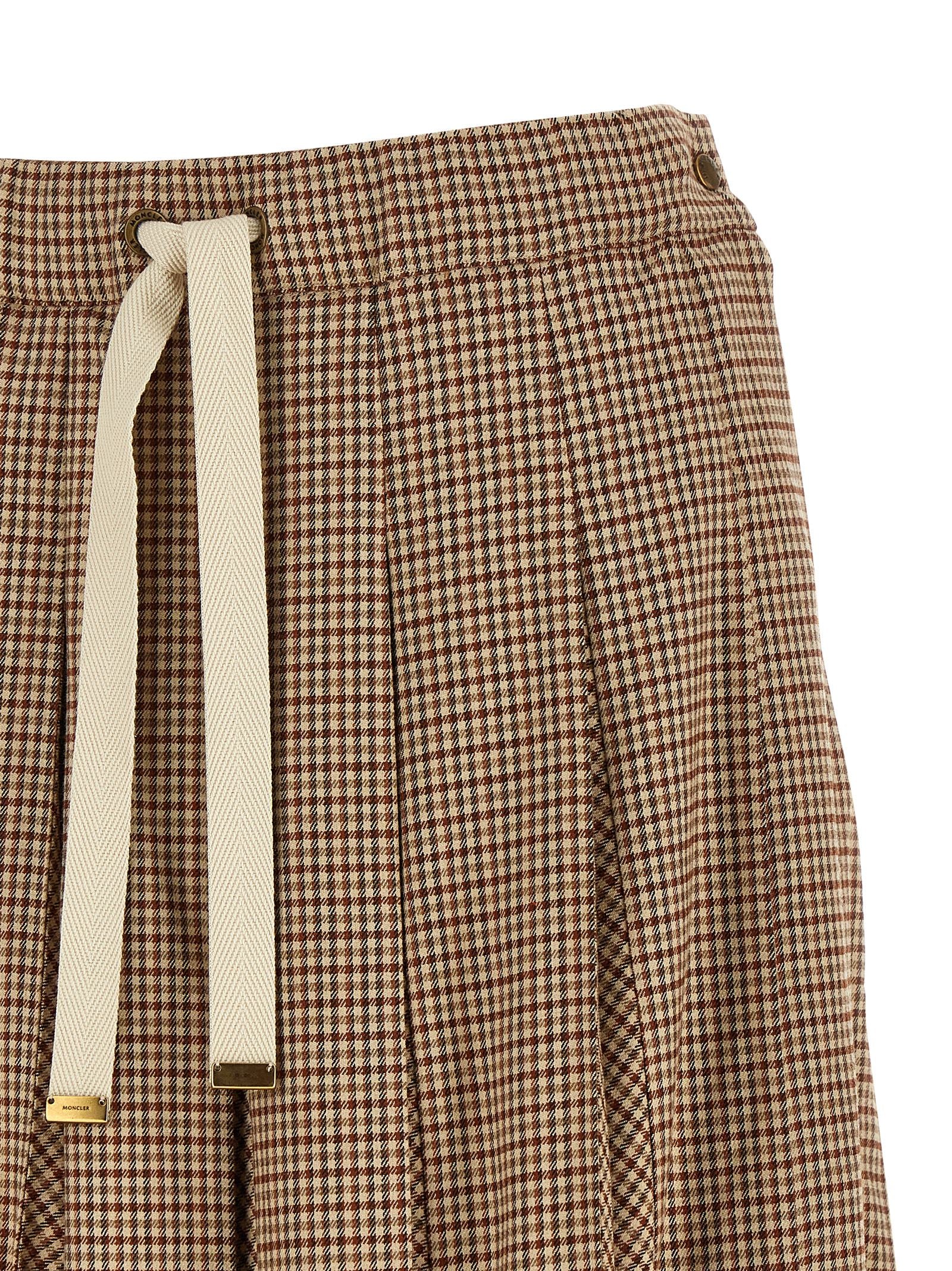 Beige Viskose Midirock