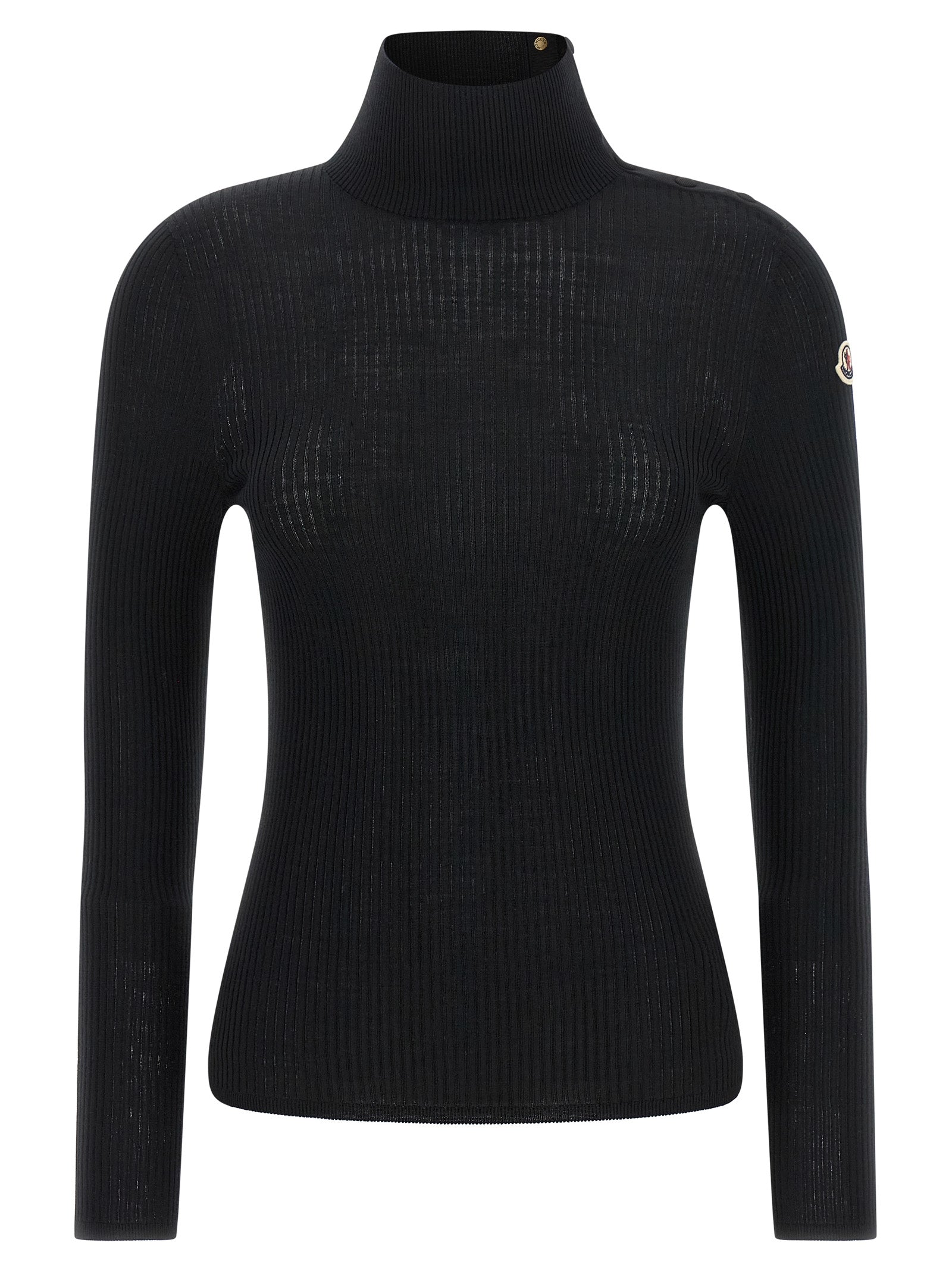 Schwarzer Cardigan aus Schurwolle