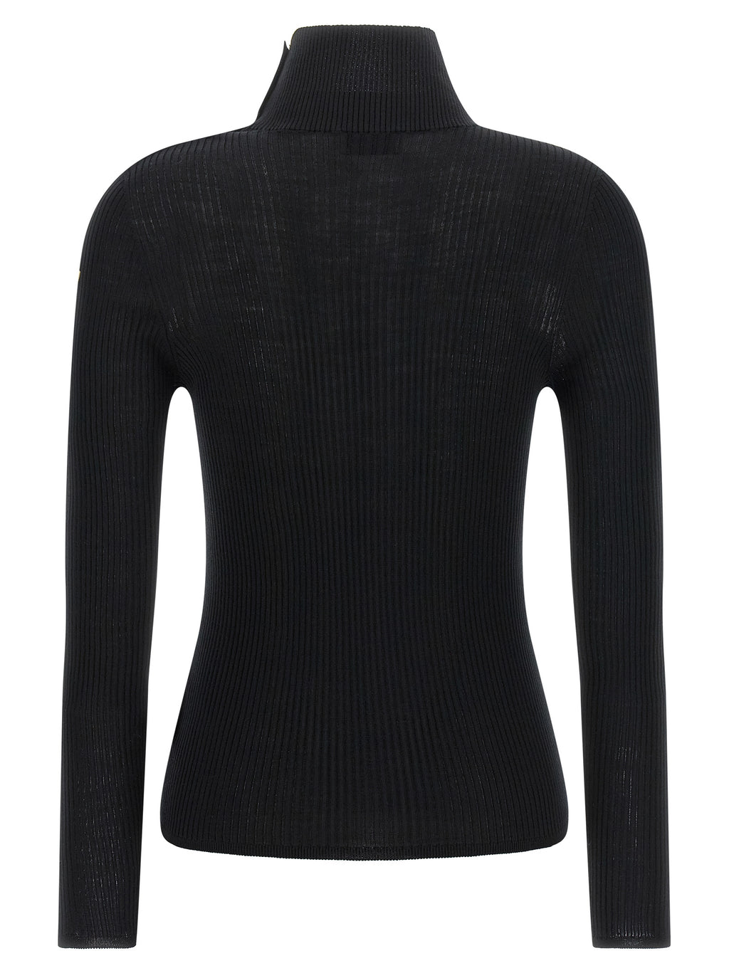 Schwarzer Cardigan aus Schurwolle