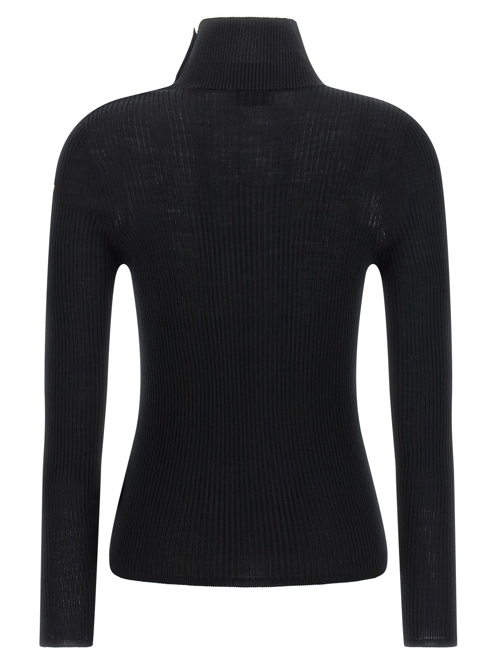 Schwarzer Cardigan aus Schurwolle