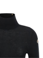 Schwarzer Cardigan aus Schurwolle