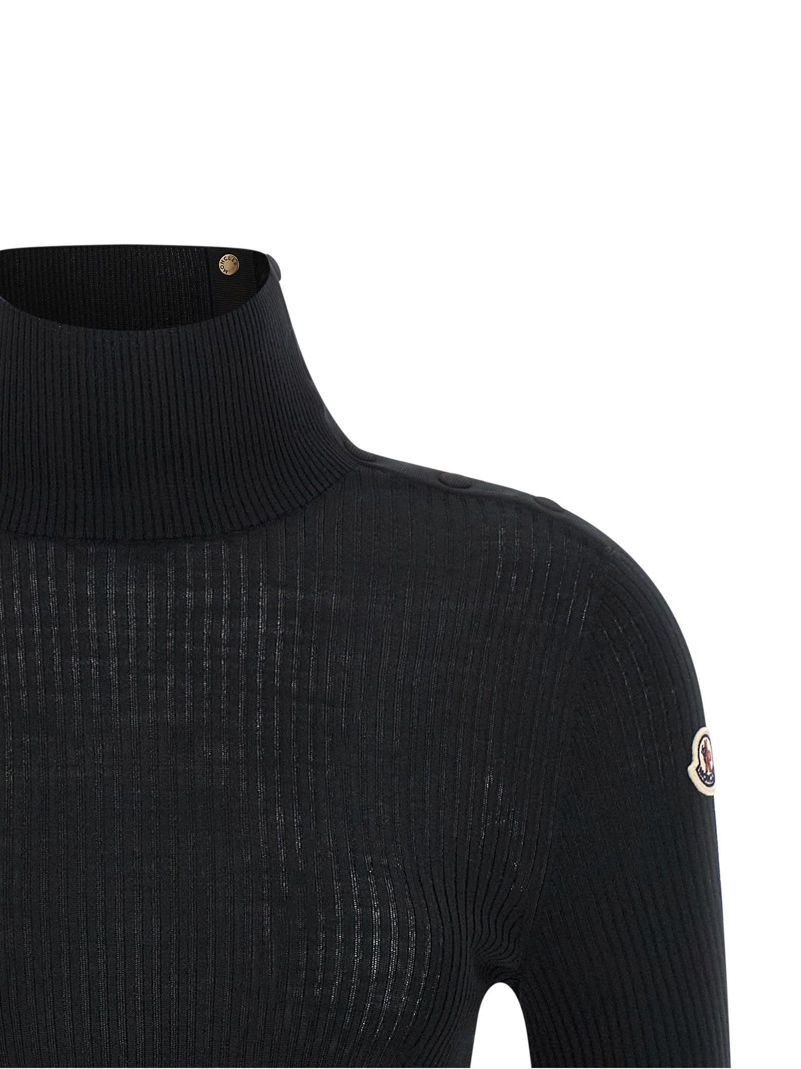 Schwarzer Cardigan aus Schurwolle