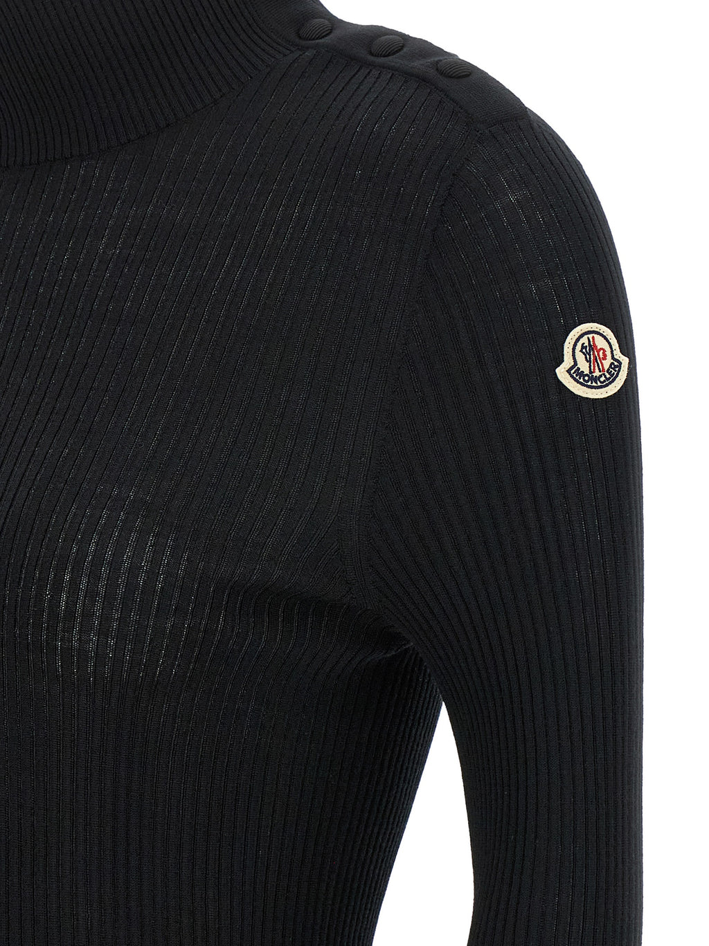 Schwarzer Cardigan aus Schurwolle