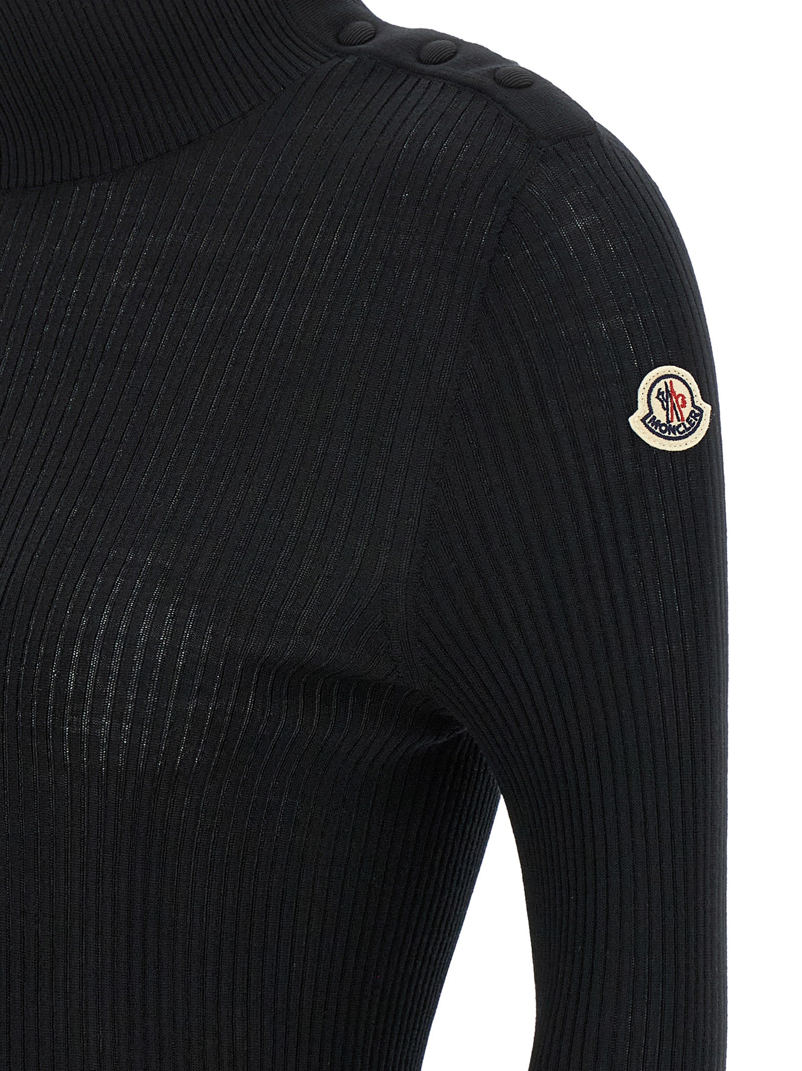 Schwarzer Cardigan aus Schurwolle