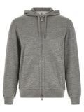 Grauer Kaschmir-Pullover