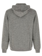 Grauer Kaschmir-Pullover