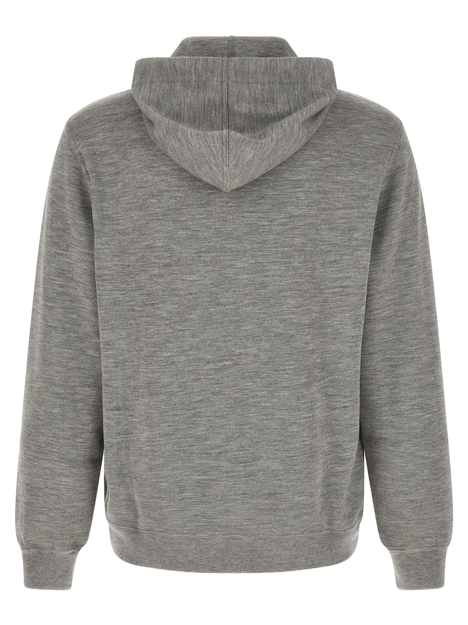 Grauer Kaschmir-Pullover